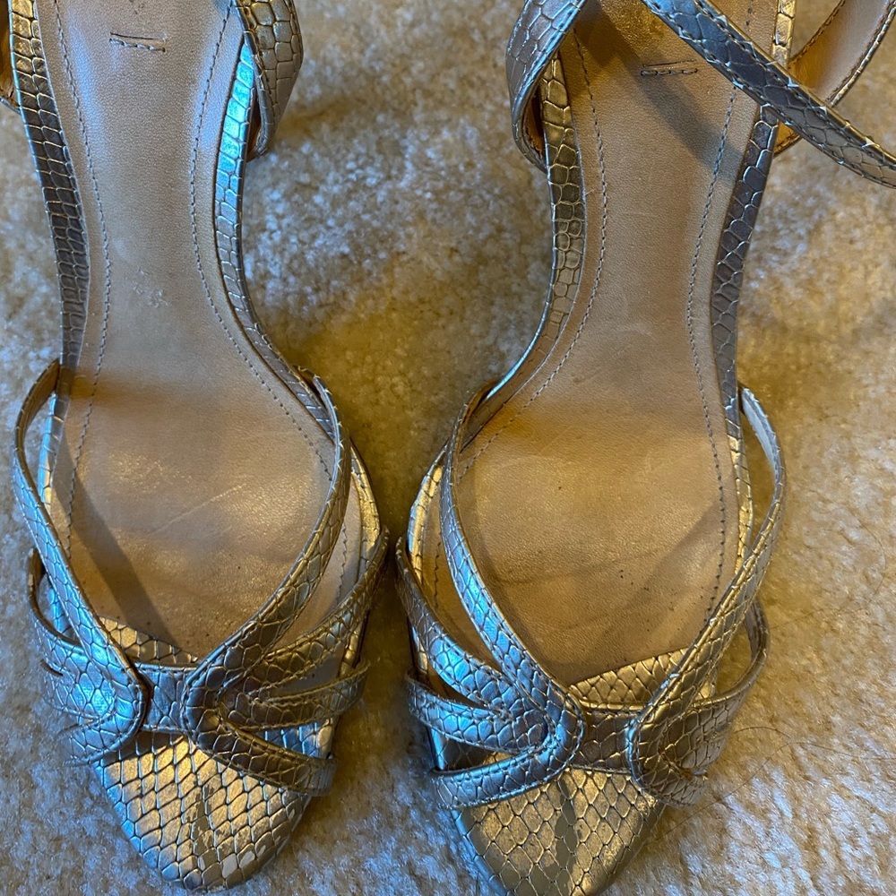 Gold Schutz Heels